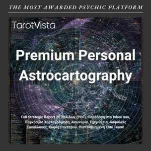 Προσωπική Ανάλυση Αστροχαρτογραφίας (Astrocartography) - Report 20 Σελίδων - Παγκόσμιος Χάρτης Επιτυχίας & Έρωτα - TarotVista Elite Team