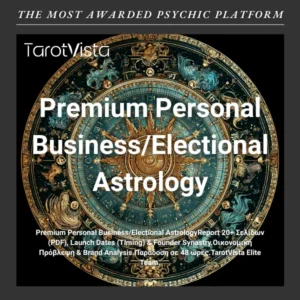 Premium Personal Business Electional Astrology - Επιχειρηματική Στρατηγική - Launch Dates & Founder Synastry - TarotVista Elite Team