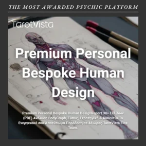 Premium Bespoke Human Design Analysis - BodyGraph Report - Energy Type & Strategy - TarotVista