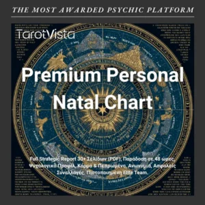 Πλήρης Γενέθλιος Χάρτης Ανάλυση - Natal Chart Report 30 Σελίδων - TarotVista Elite Team