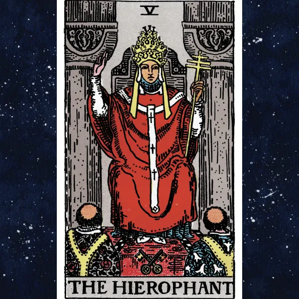 Ο Ιεροφάντης κάρτα ταρώ γάμος και σημασία