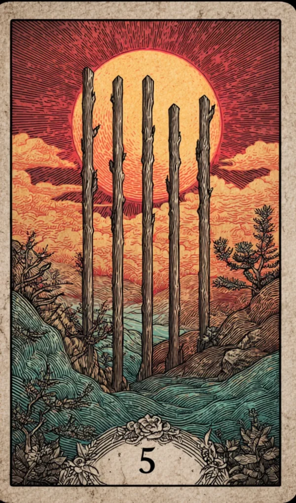 Πέντε μπαστουνι κάρτα ταρώ σημασία και ερμηνεία