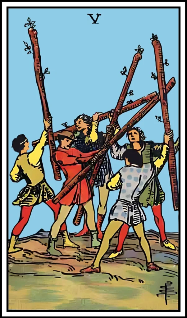 Πέντε μπαστουνι κάρτα ταρώ σημασία και ερμηνεία